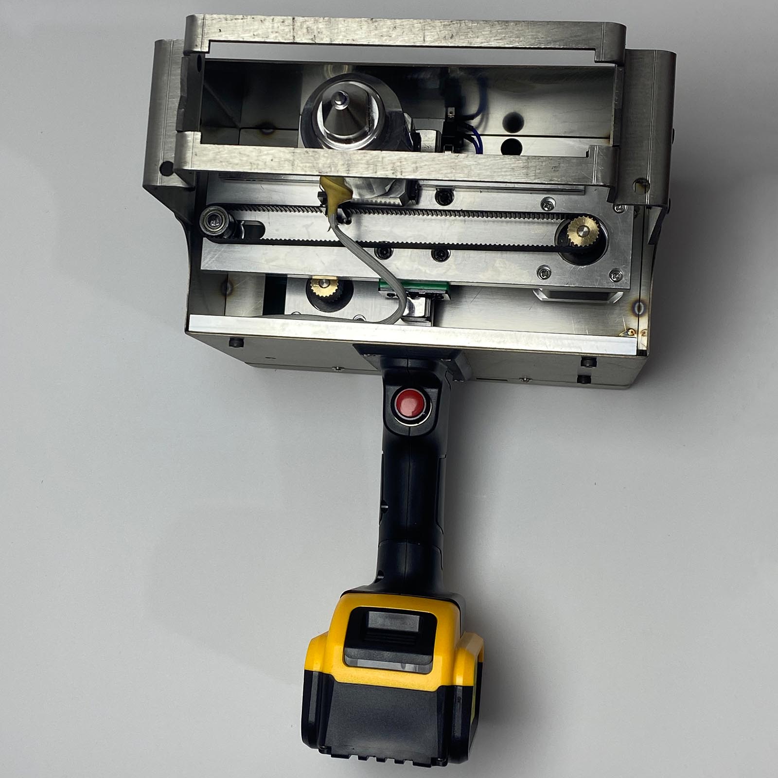 120*30mm Dot Peen Lithium Battery Marking Machine Metal VIN Code Engraver for Chassis, Engine, and Nameplate