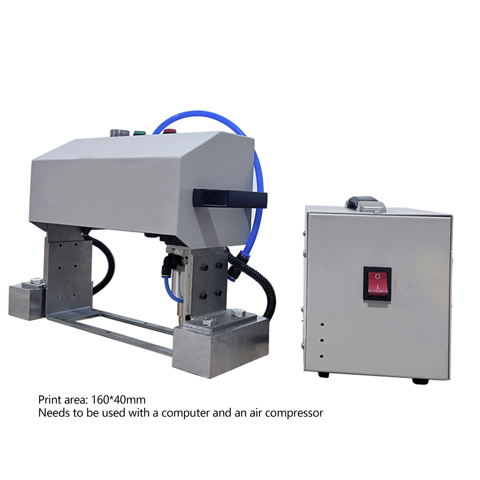 160*40mm Pneumatic model Dot Peen Marking Machines