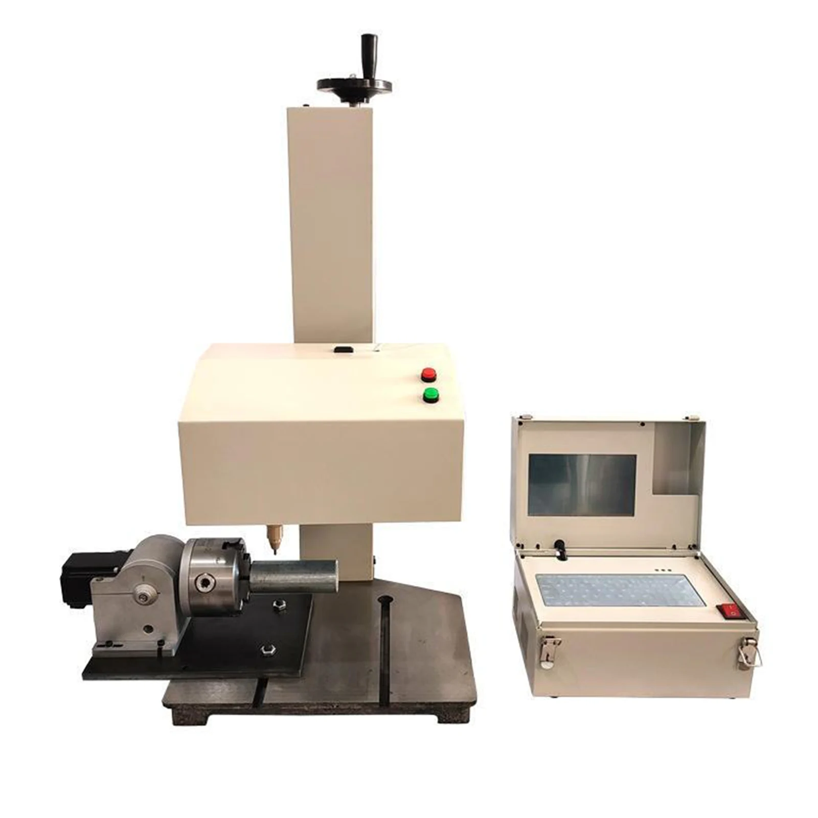 Hot Sale Desktop Pneumatic Three-Axis Rotary Marking Machine for Round Tube Flange Brake Disc