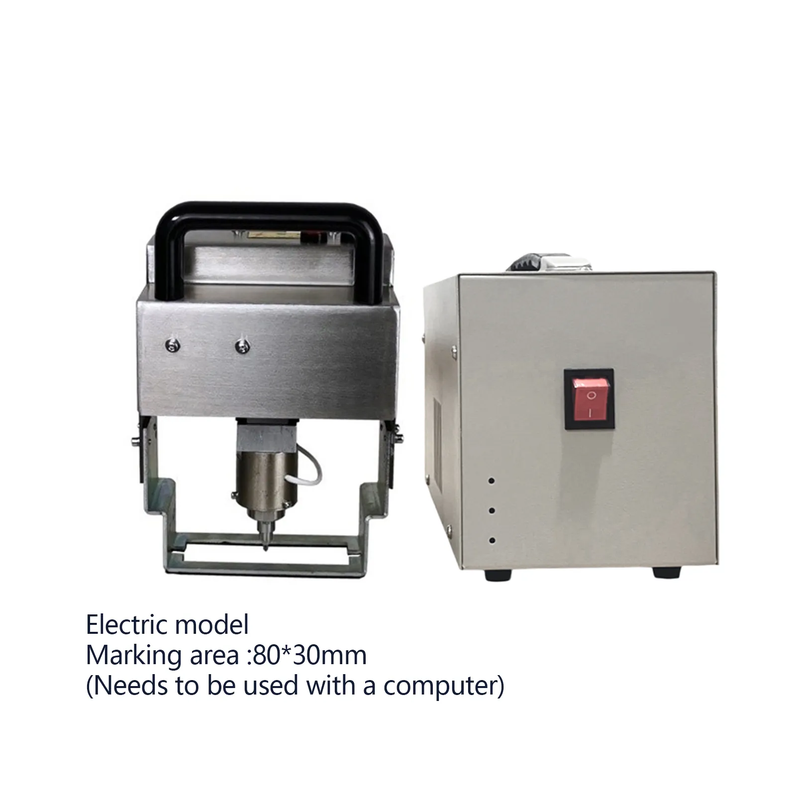 80*30mm Portable Dot Peen Vin Number Marking Machines