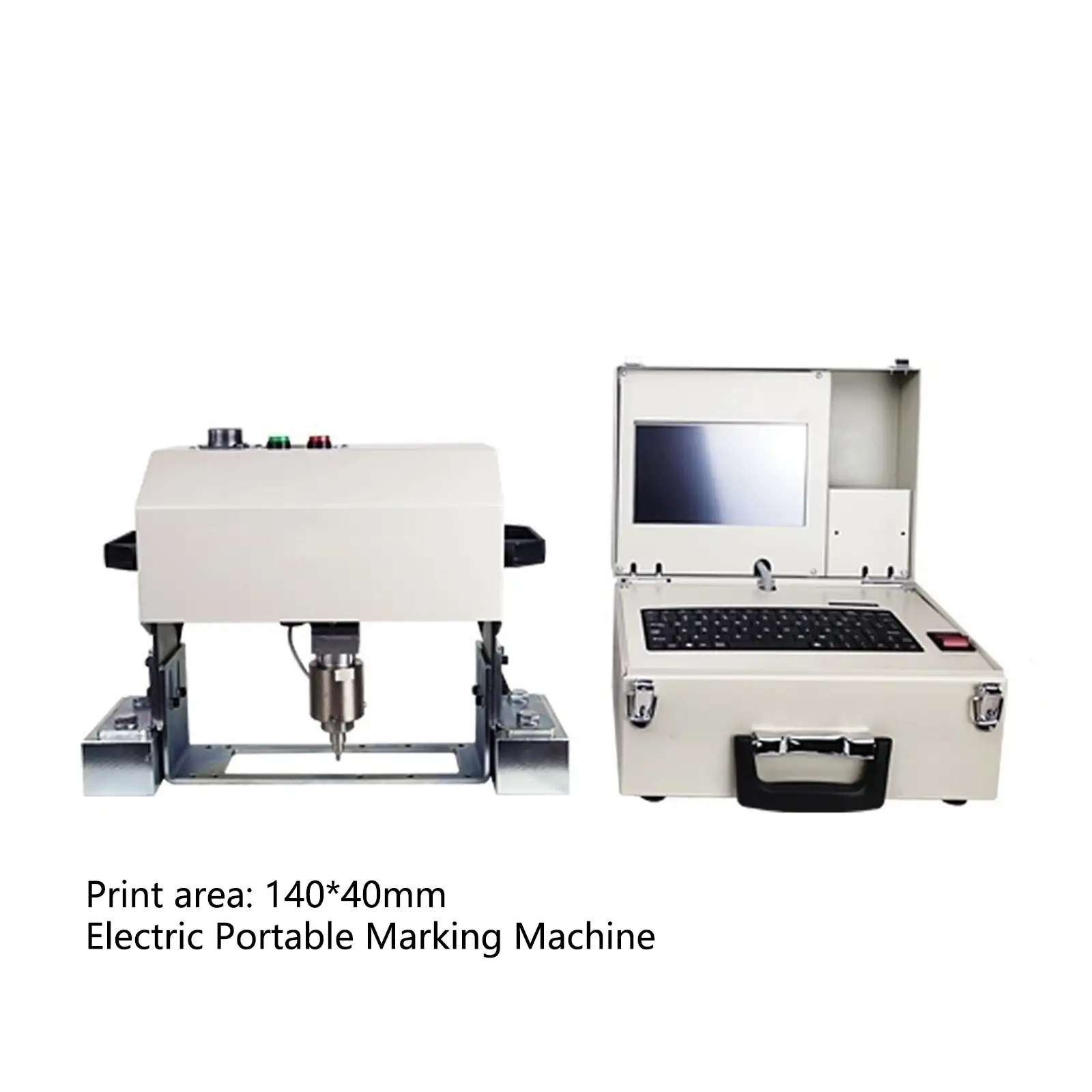 140*40mm Portable Dot Peen Vin Number Marking Machines