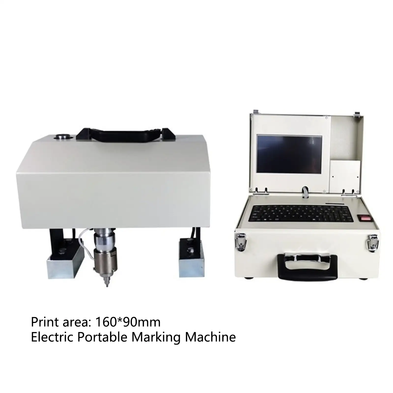 160*90mm Portable Dot Peen Vin Number Marking Machines