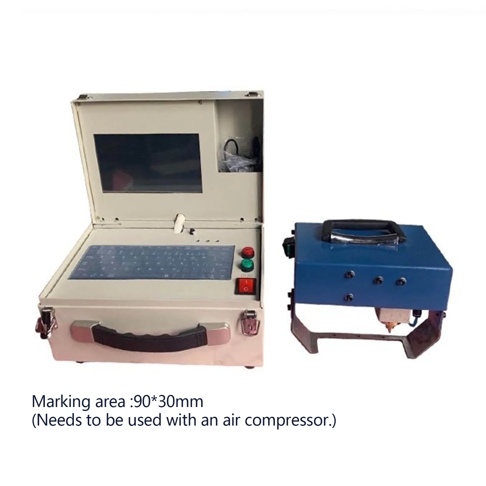 90*30mm Pneumatic model Dot Peen Marking Machines