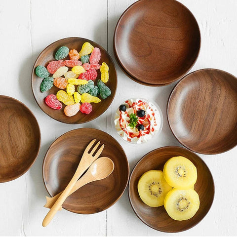 Walnut Wood Plates