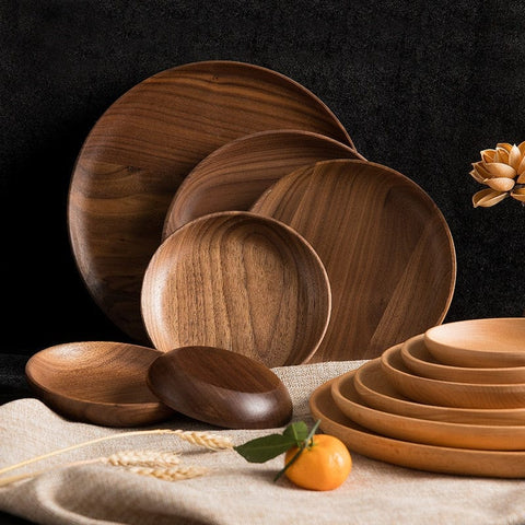 Walnut Wood Plates