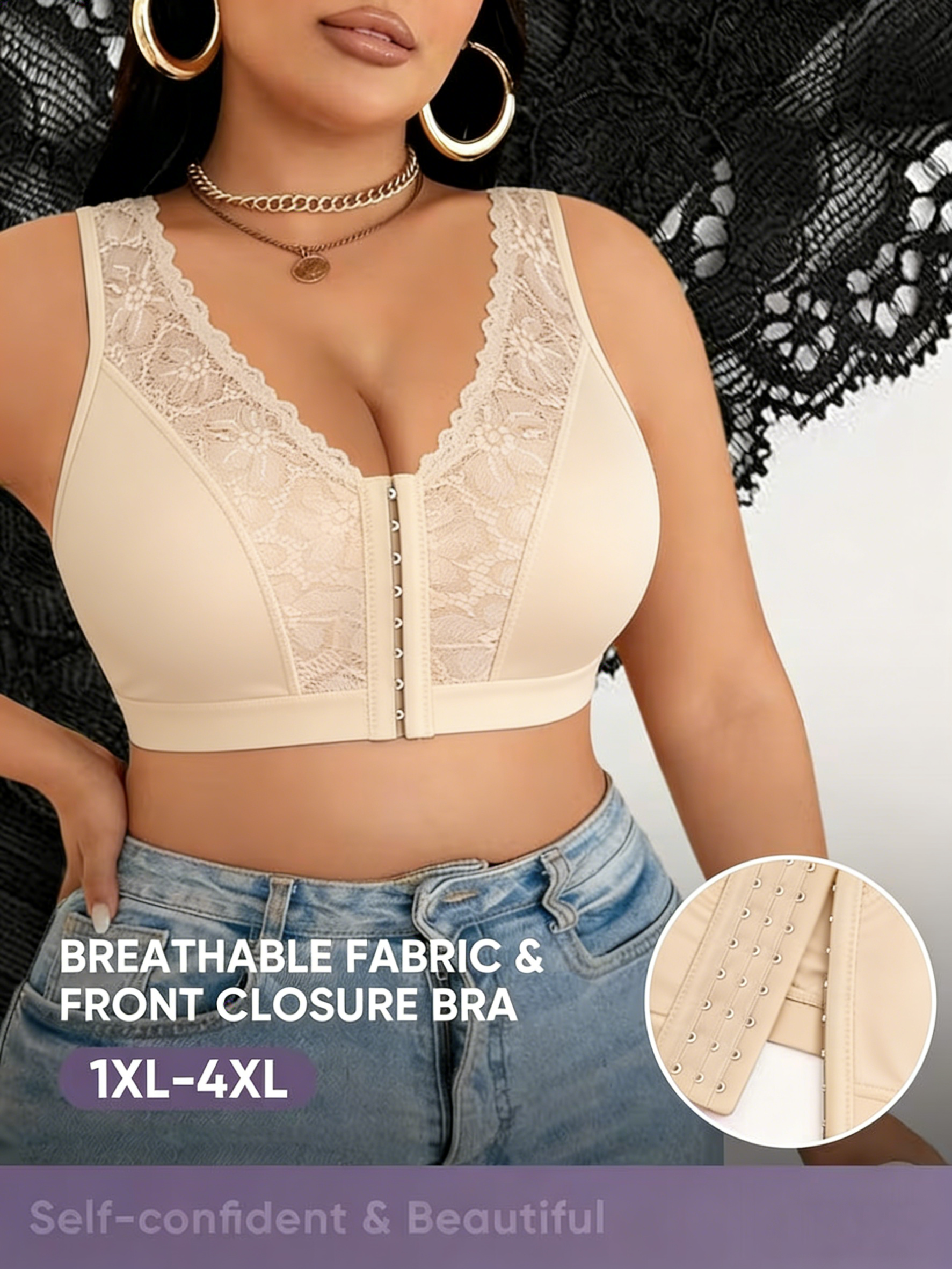 👙TRIAUMPH – [4 τεμ.]🔥40% γυναικείο σουτιέν πλήρους κάλυψης για γυναίκες plus size 