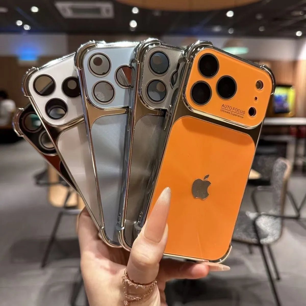 Aurora Plated Full-Cover Case, shockproof for iPhone 17