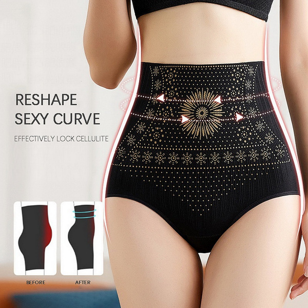 【4 τμχ 35€】 Γυναικεία Ψηλόμεση Κιλότα Tummy Control Body Shaping Graphene Honeycomb Κολπική ταμπλέτα σύσφιξης