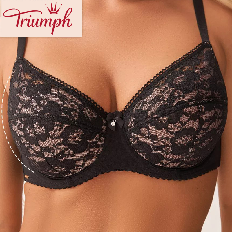 💖Triumph 4 στοιχεία® ✨Σουτιέν με μπανέλα και δαντέλα για μεγάλο στήθος 3