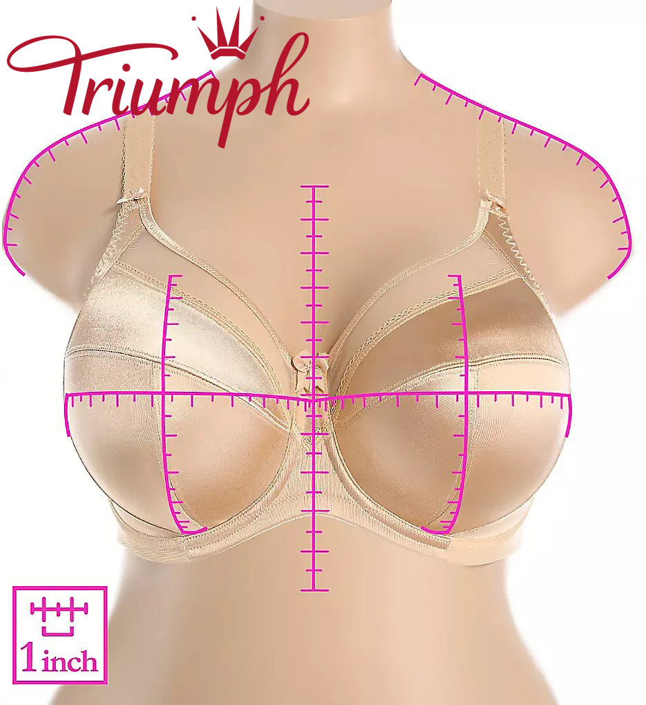 Triumph - 4 τεμάχια(75-120) 🔥Σουτιέν plus-size με full cup
