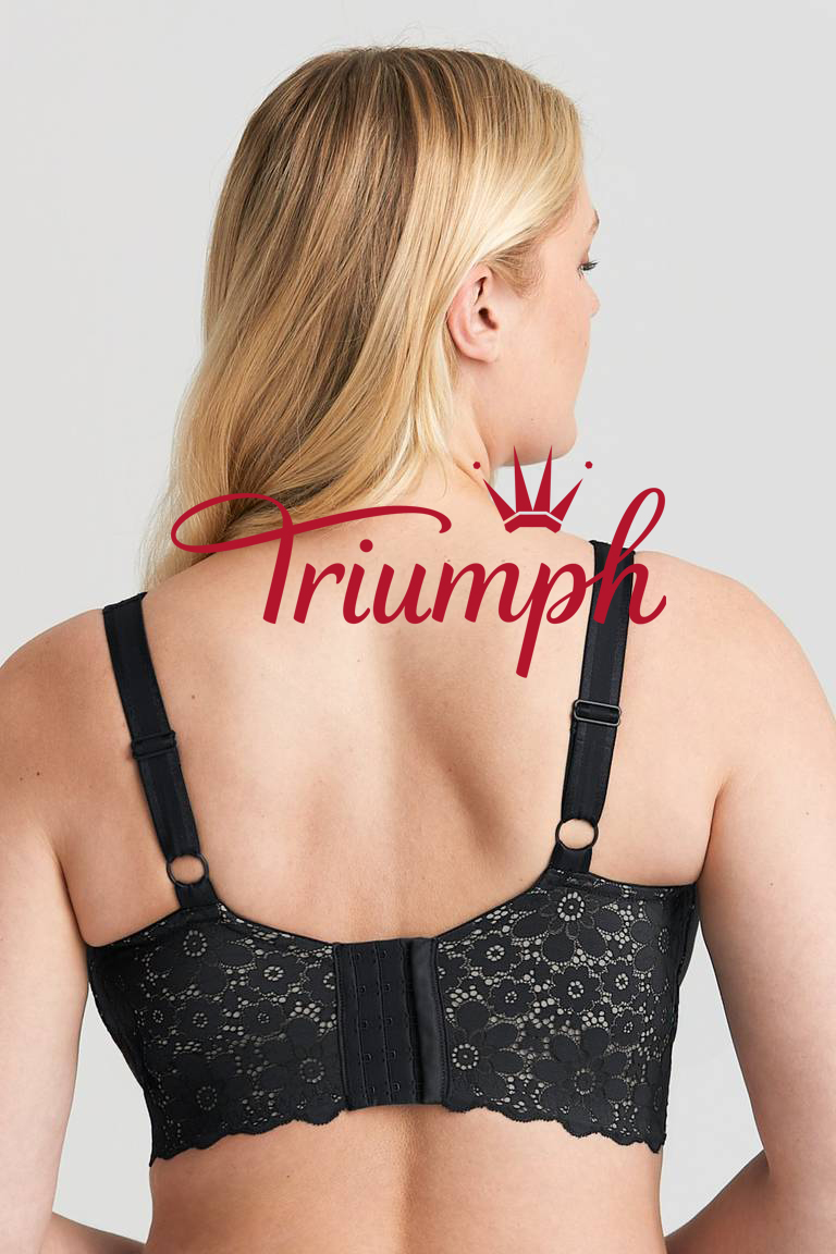 Triumph 3 pezzi 💓Reggiseno in pizzo senza ferretto ad alta copertura💓