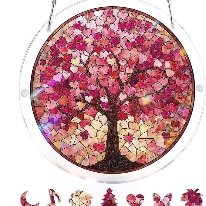 🔥☀️🛍️Ακρυλικό παζλ Suncatcher 80 τεμαχίων