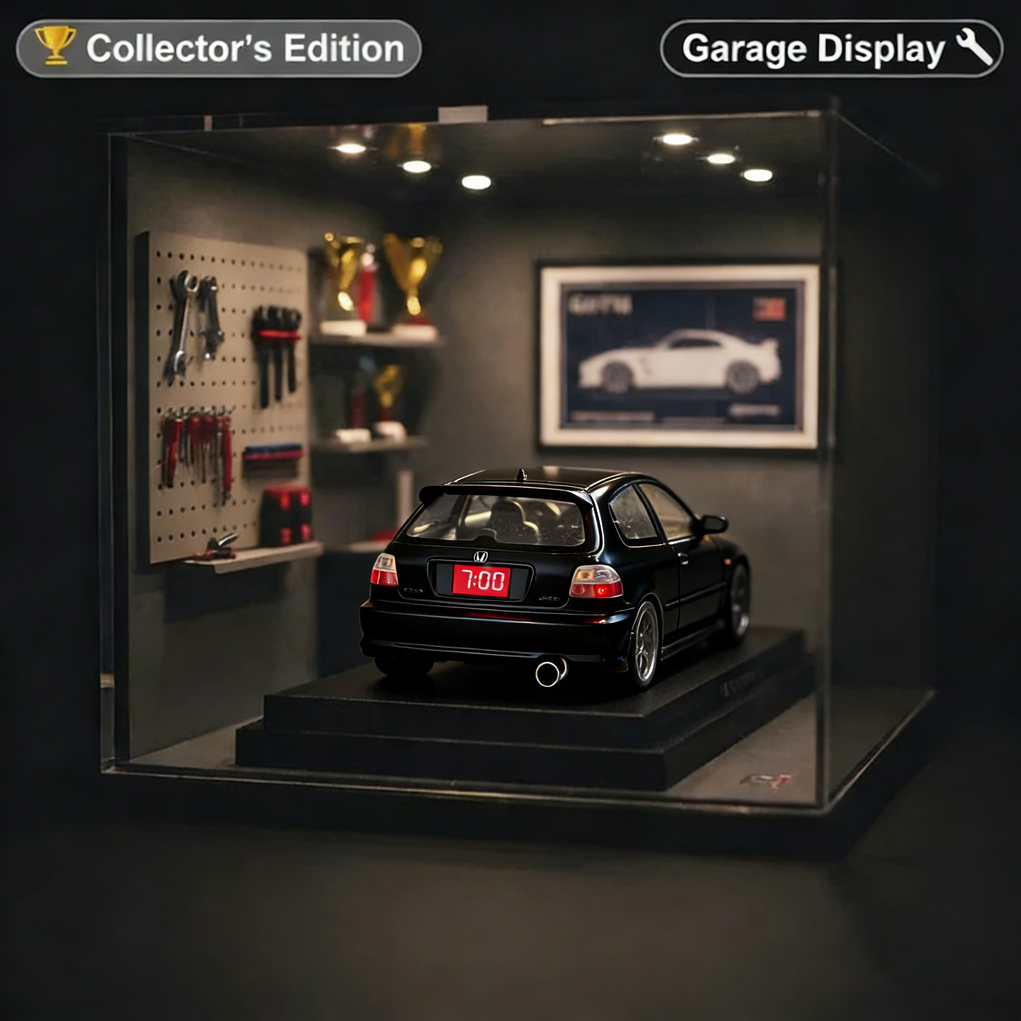 ⏰Ξυπνητήρι Supercar🏎️Ρεαλιστικά εφέ ήχου και φωτισμού κινητήρα⏰