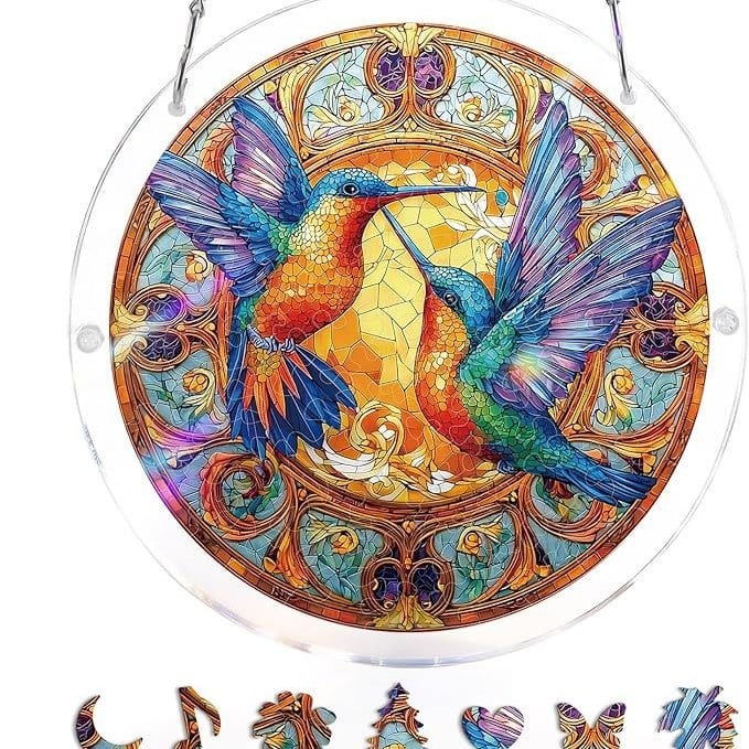 🔥☀️🛍️Ακρυλικό παζλ Suncatcher 80 τεμαχίων