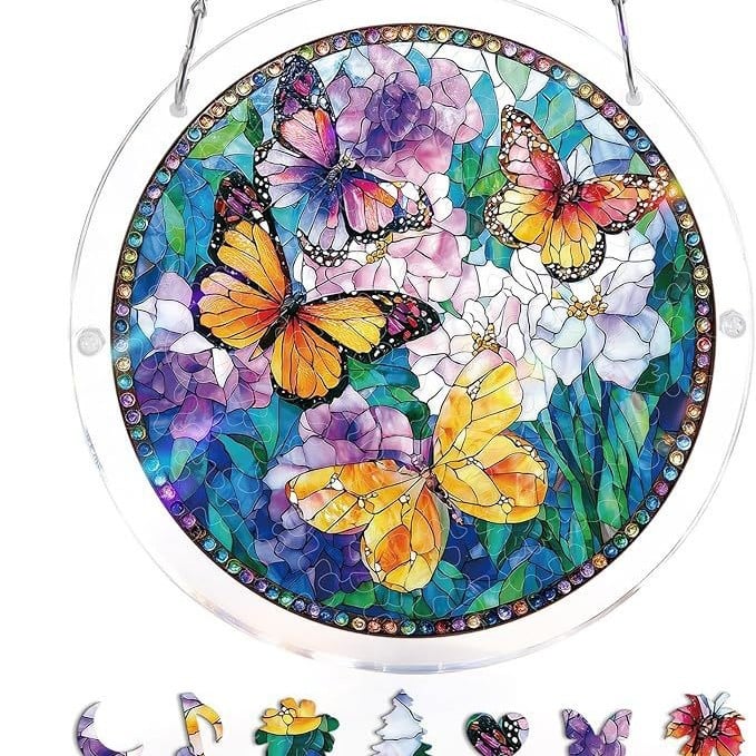 🔥☀️🛍️Ακρυλικό παζλ Suncatcher 80 τεμαχίων