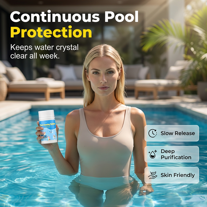 Ταμπλέτες καθαρισμού πισίνας για κρυστάλλινο νερό