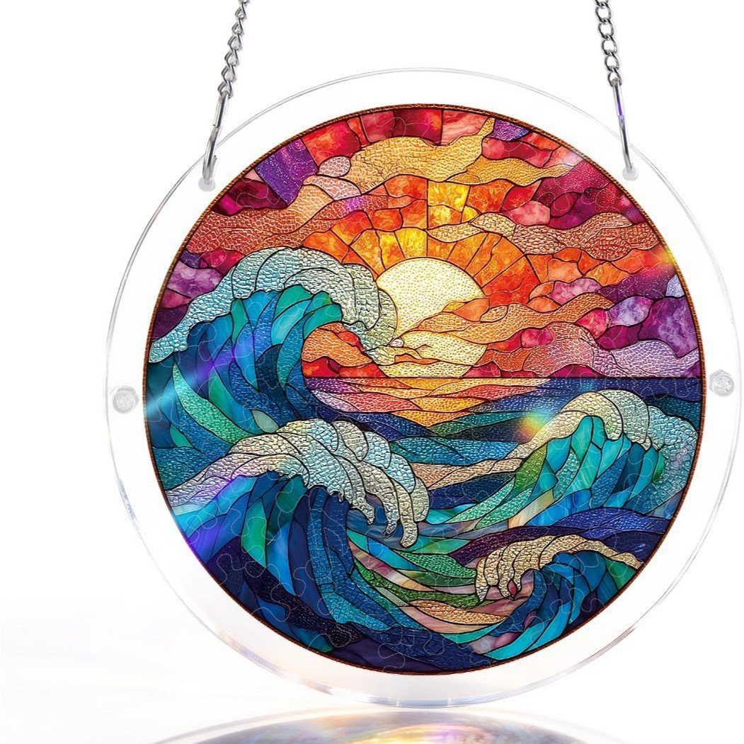 🔥☀️🛍️Ακρυλικό παζλ Suncatcher 80 τεμαχίων