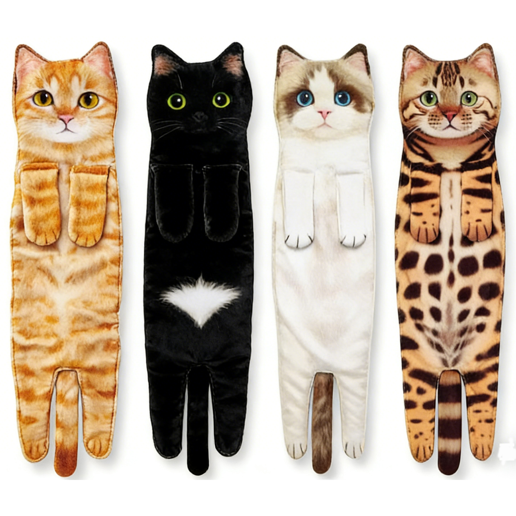 🎁OSTATNI DZIEŃ WYPRZEDAŻY! 50% ZNIŻKI!✨😺Uroczy ręcznik do rąk z motywem kota🐾