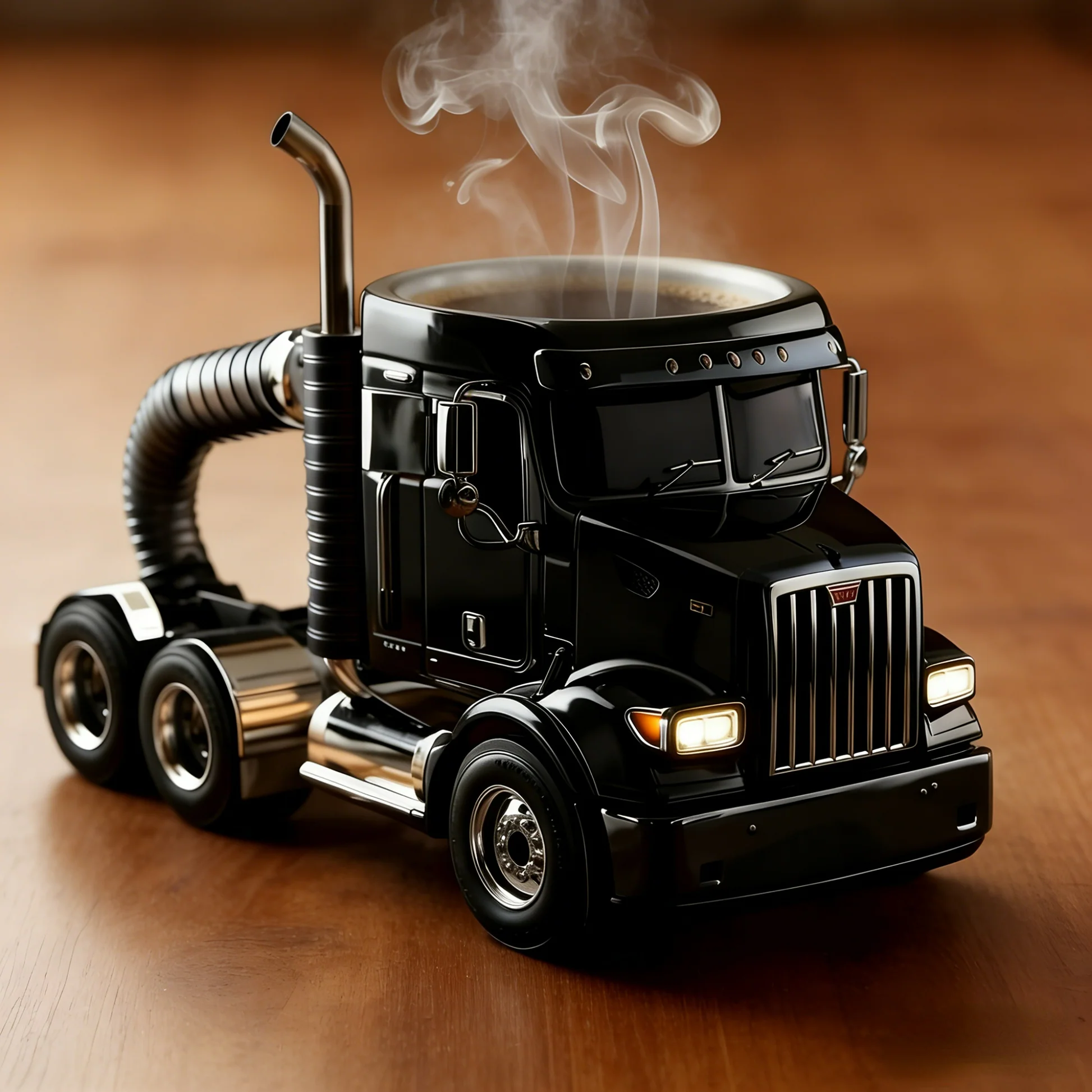 These Semi-Truck Coffee Mugs Are Perfect for Coffee-Loving Truckers
