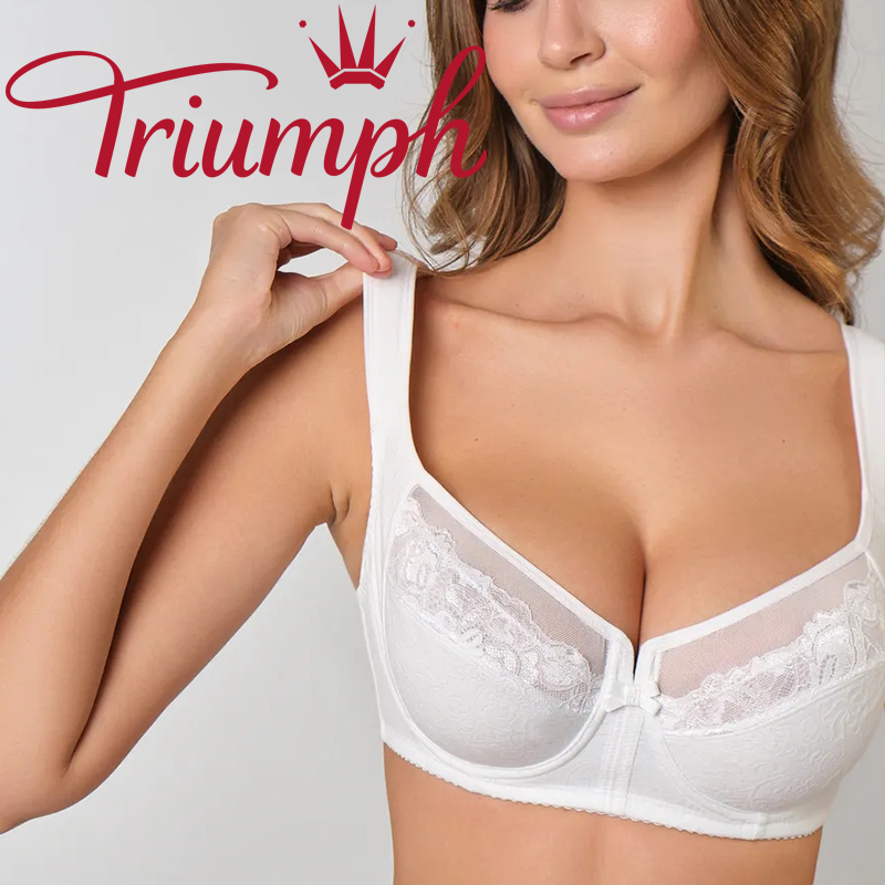 💖Σετ 4 τεμαχίων Triumph® ✨Σουτιέν με δαντέλα και απαλό cup