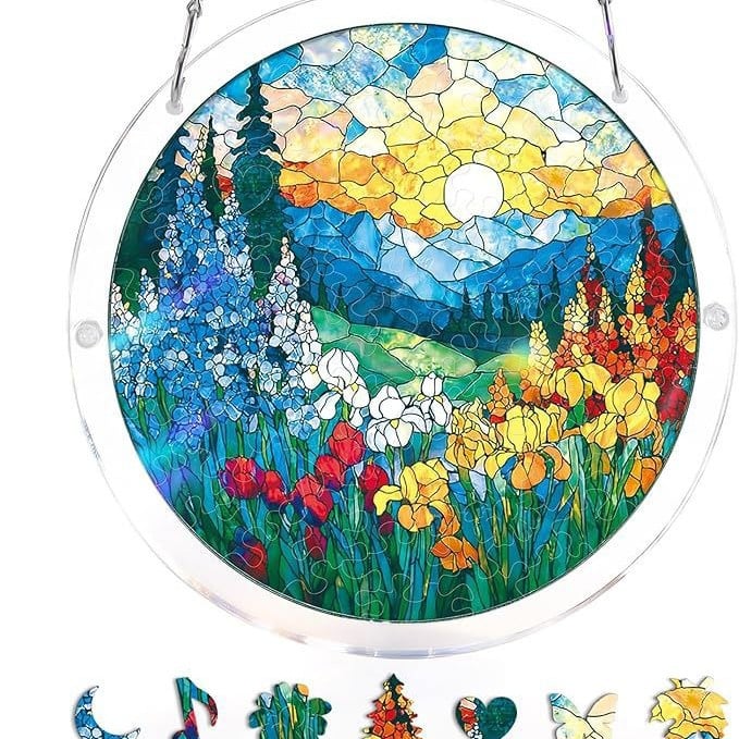 🔥☀️🛍️Ακρυλικό παζλ Suncatcher 80 τεμαχίων