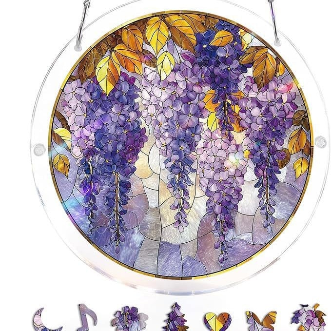 🔥☀️🛍️Ακρυλικό παζλ Suncatcher 80 τεμαχίων