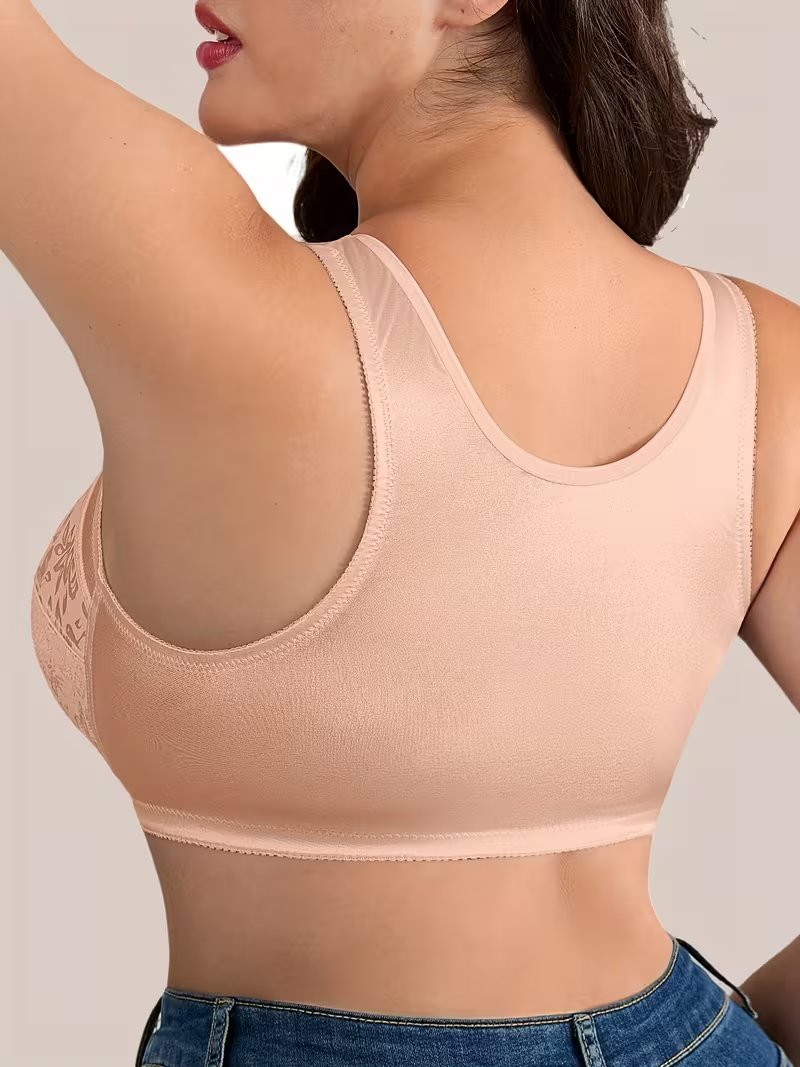 Σετ 4 τεμαχίων Triumph®👑 -Σουτιέν ζακάρ πλήρους κάλυψης με κούμπωμα μπροστά [65A-120H]