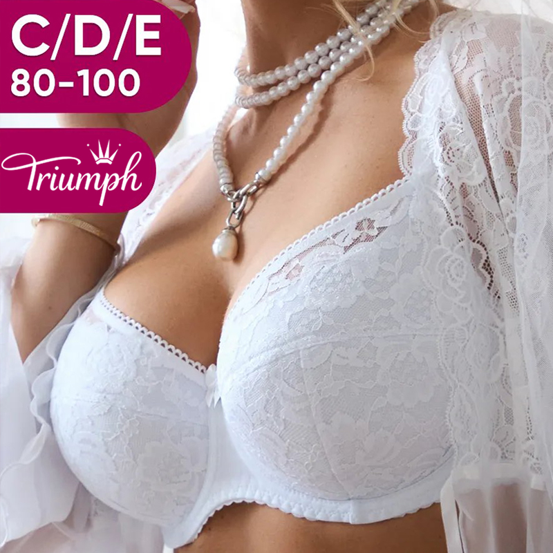 💖Triumph 4 στοιχεία® ✨Σουτιέν με μπανέλα και δαντέλα για μεγάλο στήθος 3