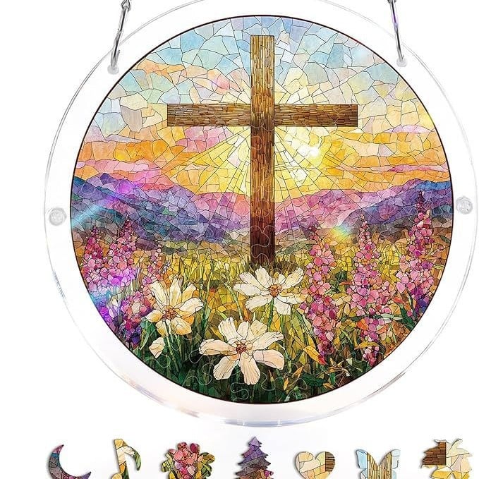 🔥☀️🛍️Ακρυλικό παζλ Suncatcher 80 τεμαχίων