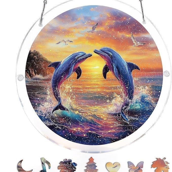 🔥☀️🛍️Ακρυλικό παζλ Suncatcher 80 τεμαχίων