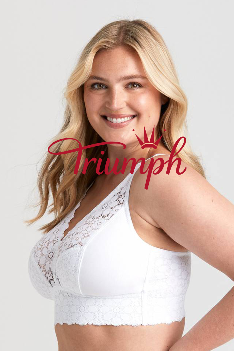 Triumph 3 pezzi 💓Reggiseno in pizzo senza ferretto ad alta copertura💓