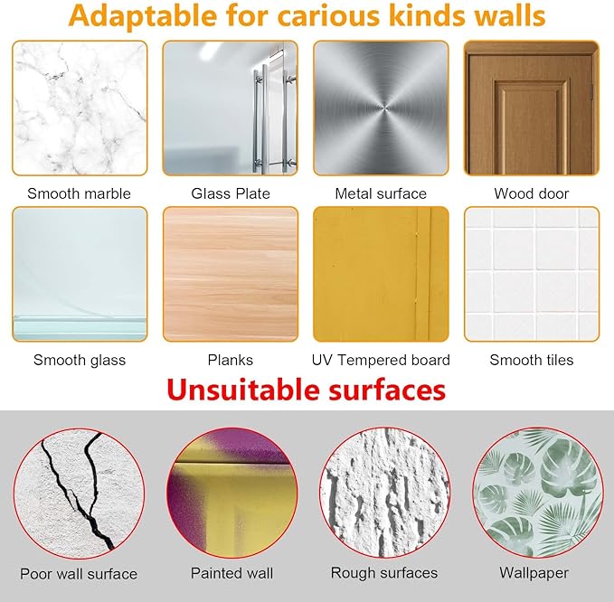 Αυτοκόλλητα με γάντζο βίδας χωρίς ίχνος