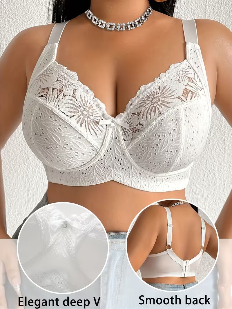 Triumph - 4 τεμάχια(75-120) 🔥Γυναικείο σουτιέν plus size με δαντέλα