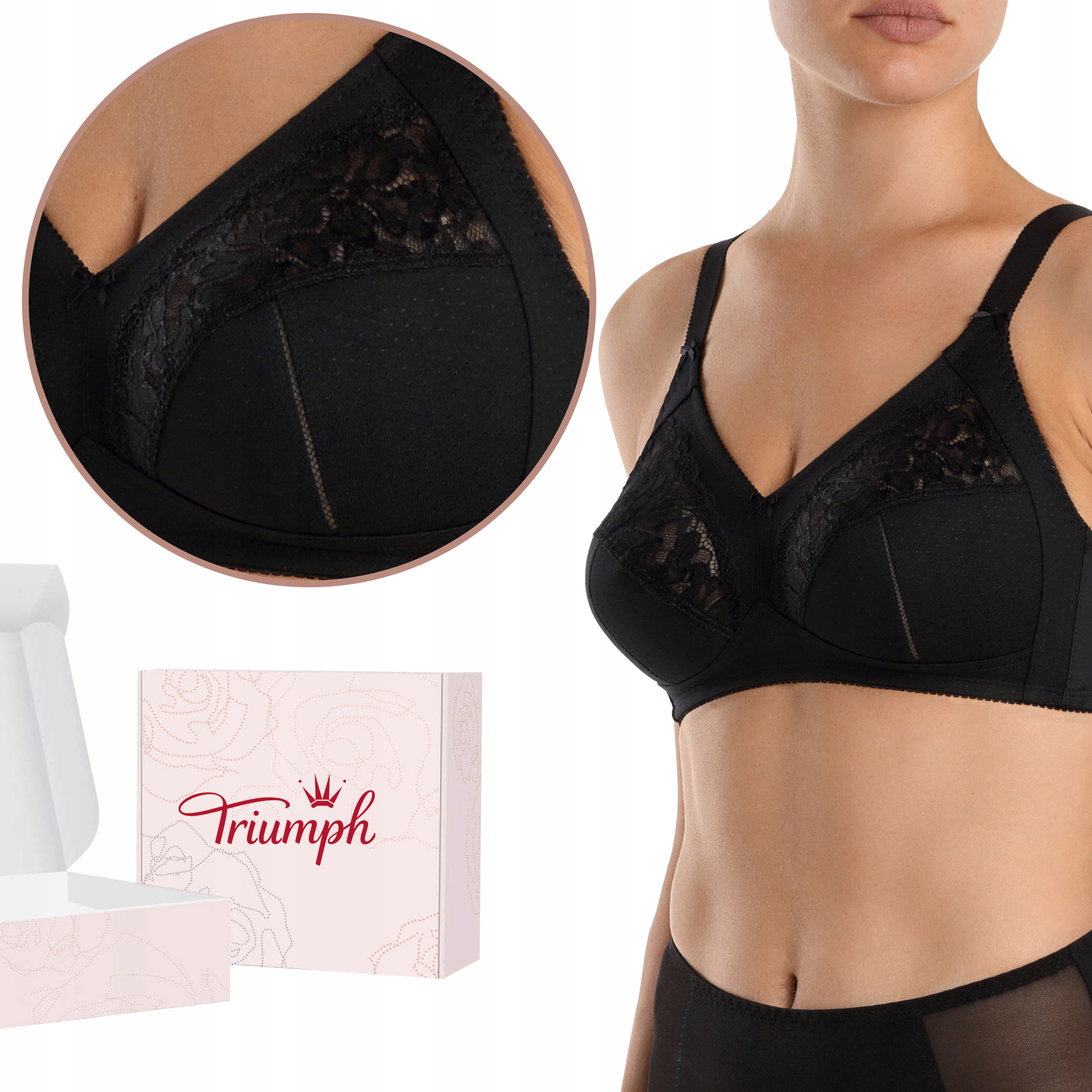 💖Triumph® ✨Διαφανές σουτιέν χωρίς ενίσχυση για μεγάλο στήθος
