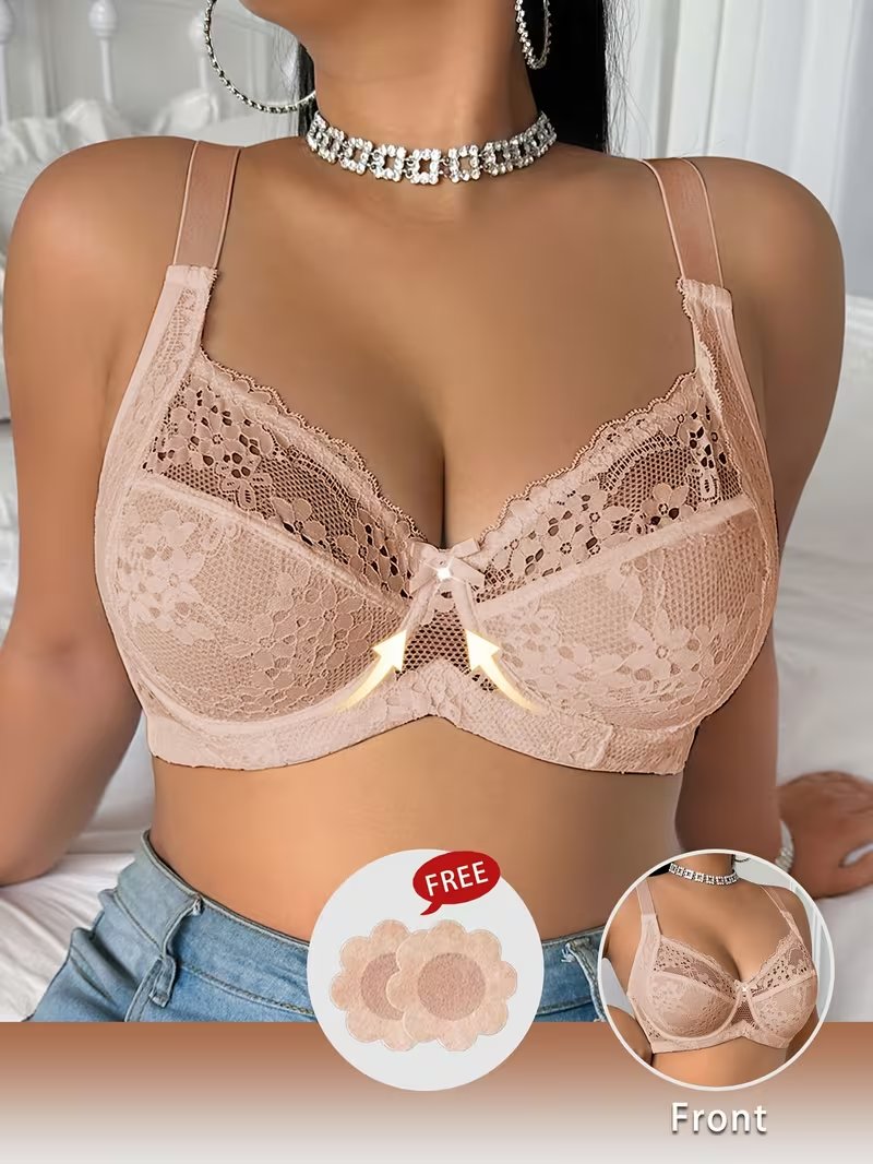 👙TRIAUMPH – [4 τεμ.]🔥50% Σουτιέν Plus Size με Δαντέλα και Μπανέλα