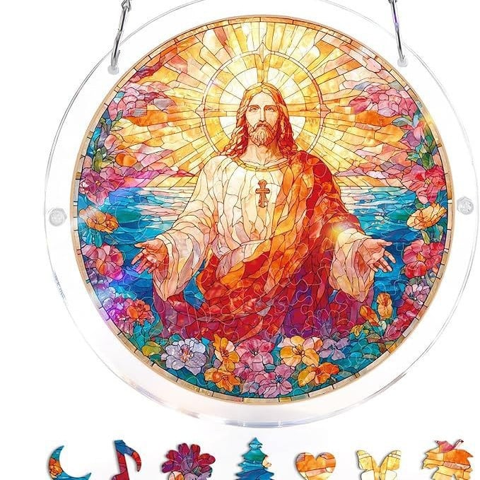 🔥☀️🛍️Ακρυλικό παζλ Suncatcher 80 τεμαχίων