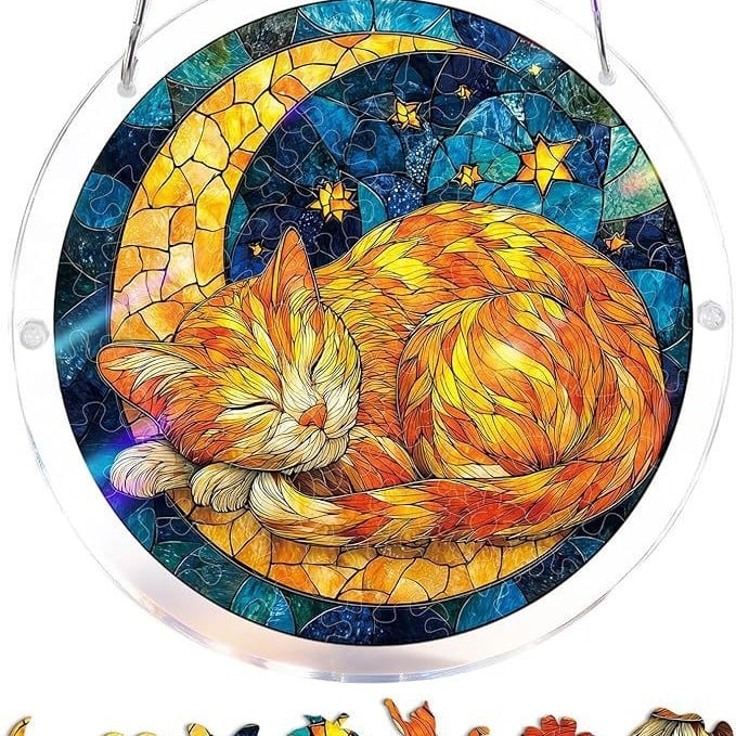 🔥☀️🛍️Ακρυλικό παζλ Suncatcher 80 τεμαχίων