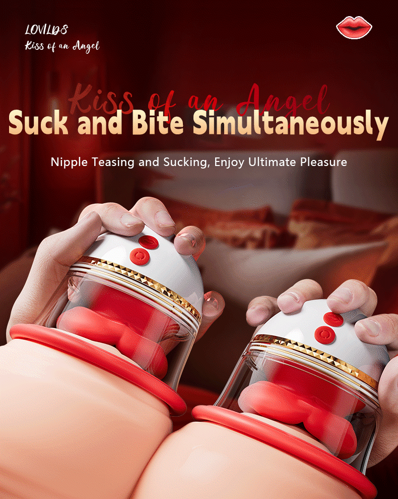 💥Νέο σε προσφορά το 2026 💞 LOVILDTM Φιλί Αγγέλου – Αυνανιστήρας Στήθους με Διέγερση Αναρρόφησης και Γλείψιμου για Γυναίκες