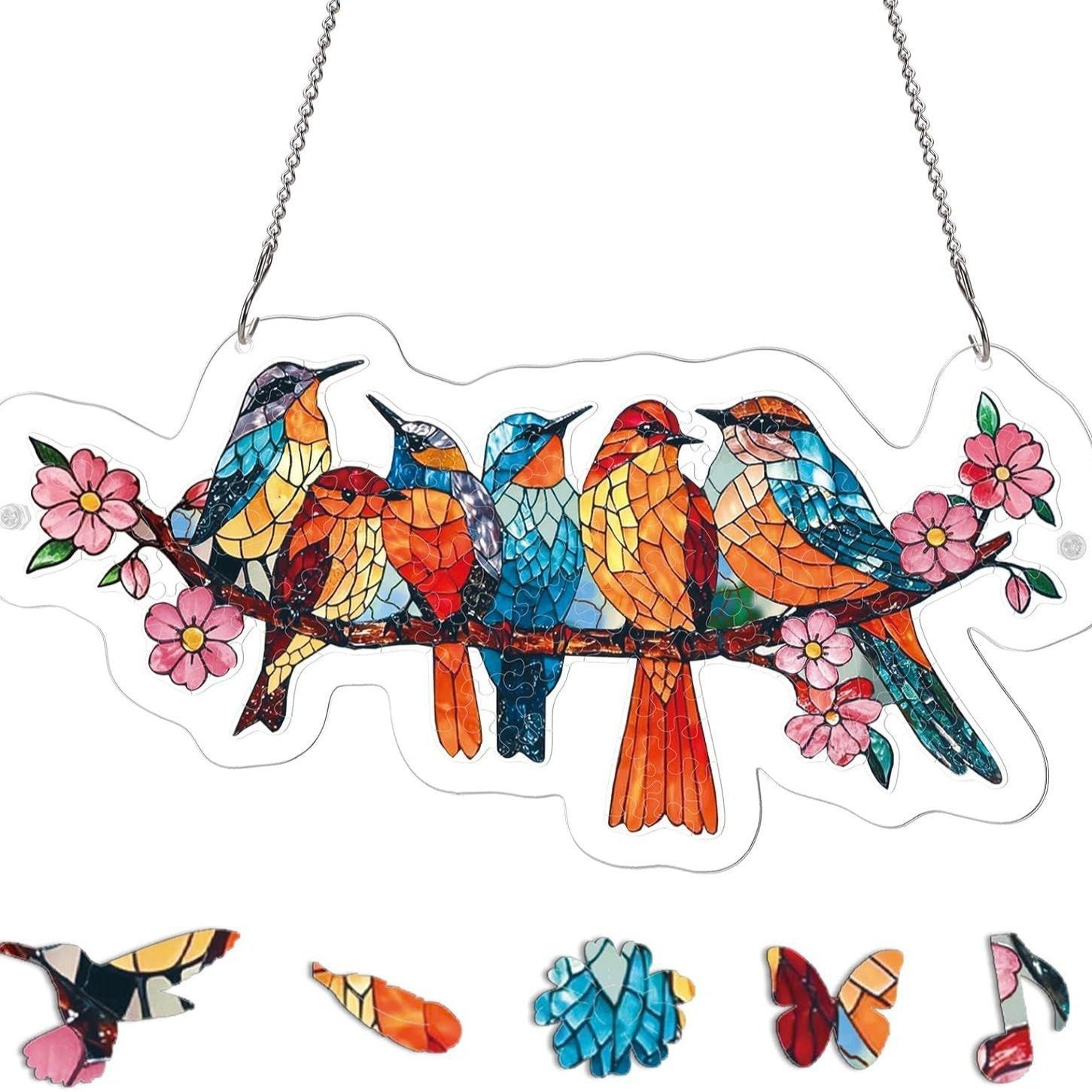 🔥☀️🛍️Ακρυλικό παζλ Suncatcher 80 τεμαχίων