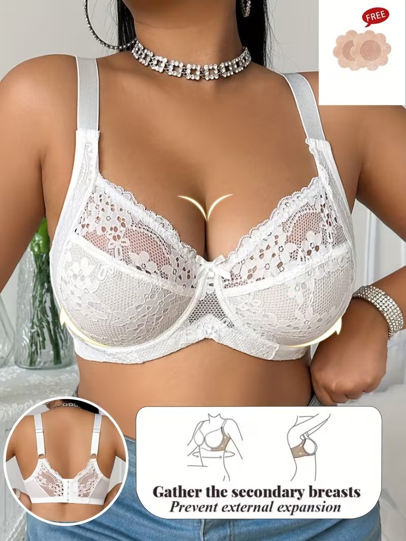 👙TRIAUMPH – [4 τεμ.]🔥50% Σουτιέν Plus Size με Δαντέλα και Μπανέλα