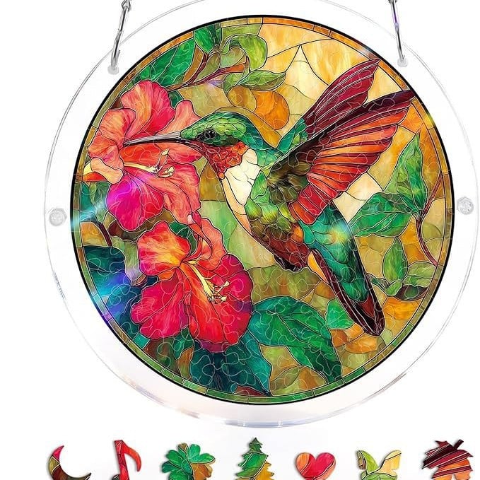 🔥☀️🛍️Ακρυλικό παζλ Suncatcher 80 τεμαχίων
