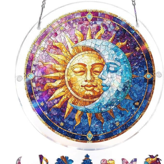 🔥☀️🛍️Ακρυλικό παζλ Suncatcher 80 τεμαχίων