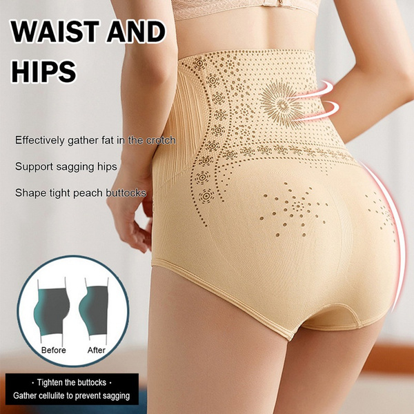 【4 τμχ 35€】 Γυναικεία Ψηλόμεση Κιλότα Tummy Control Body Shaping Graphene Honeycomb Κολπική ταμπλέτα σύσφιξης
