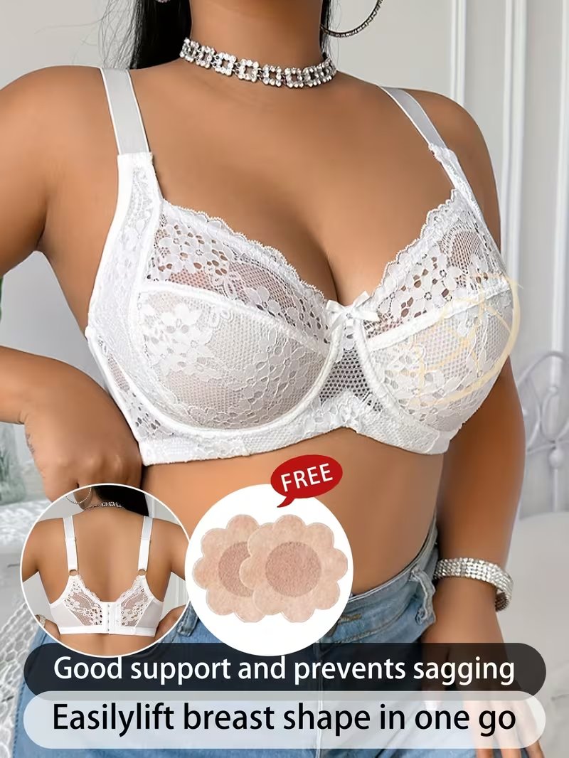 👙TRIAUMPH – [4 τεμ.]🔥50% Σουτιέν Plus Size με Δαντέλα και Μπανέλα