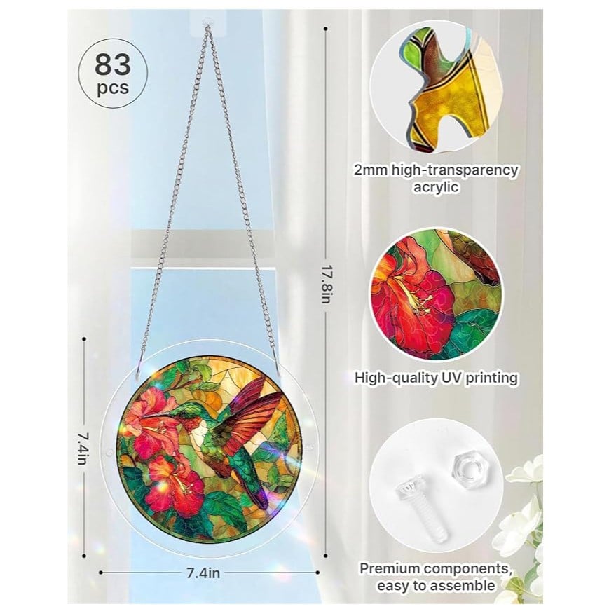 🔥☀️🛍️Ακρυλικό παζλ Suncatcher 80 τεμαχίων