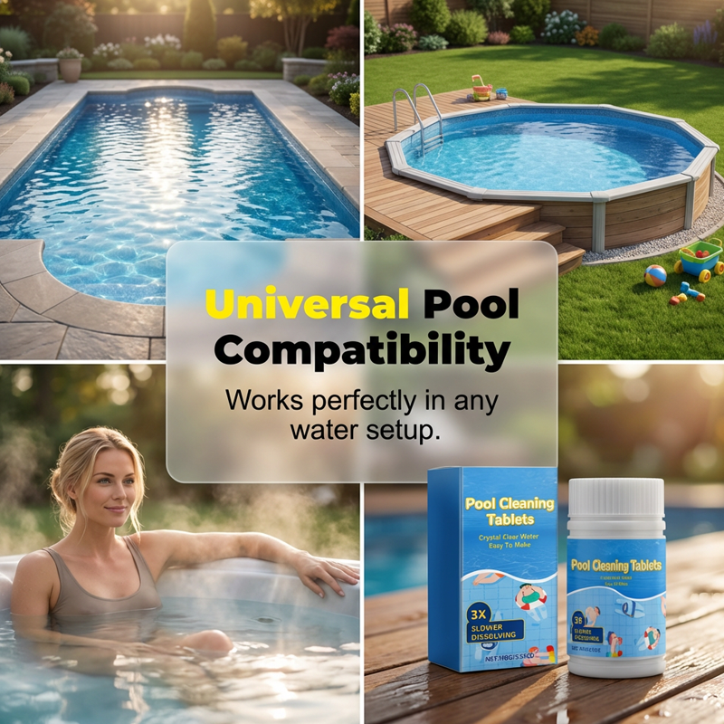 Ταμπλέτες καθαρισμού πισίνας για κρυστάλλινο νερό