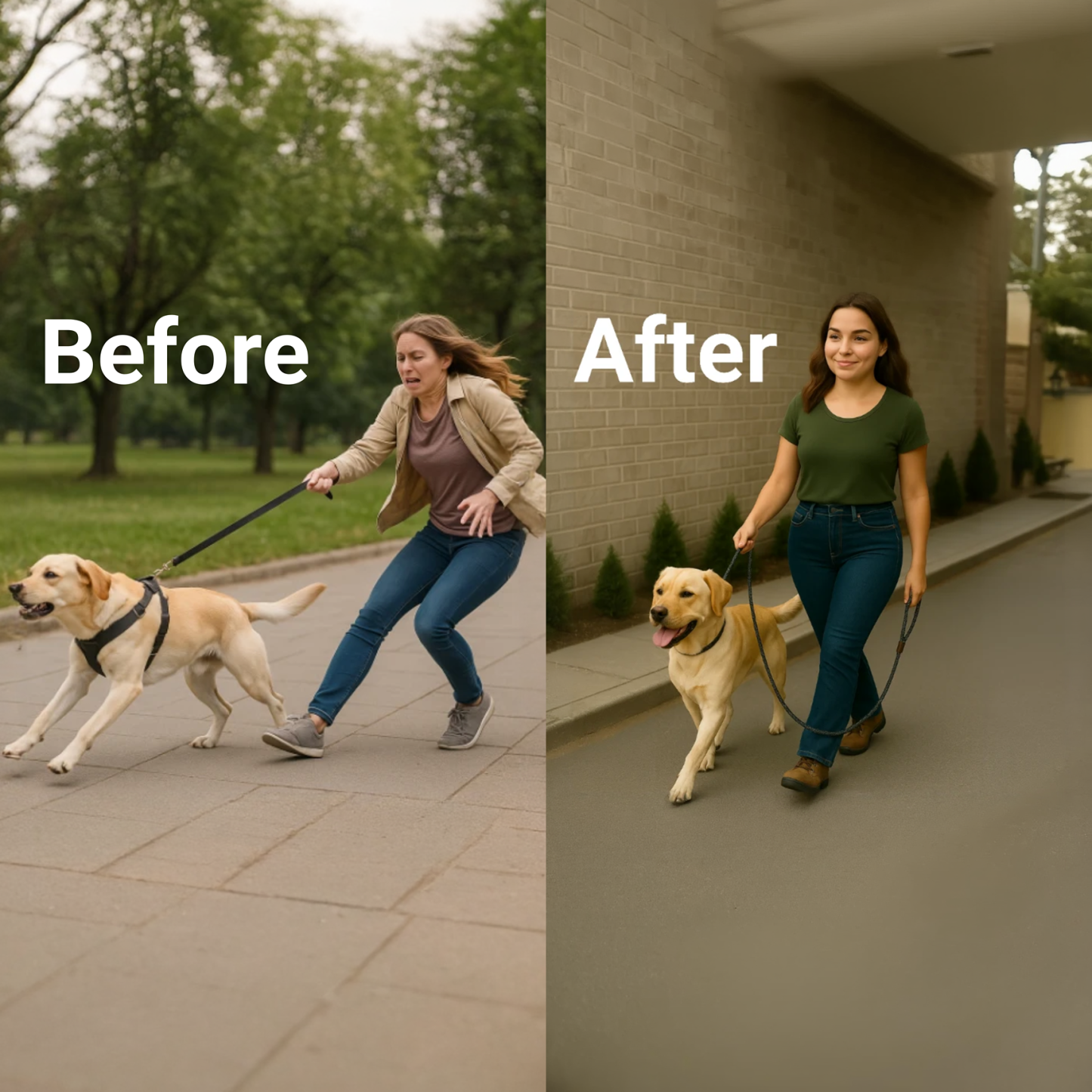 No Pull - Slip Lead Dog Training Leash