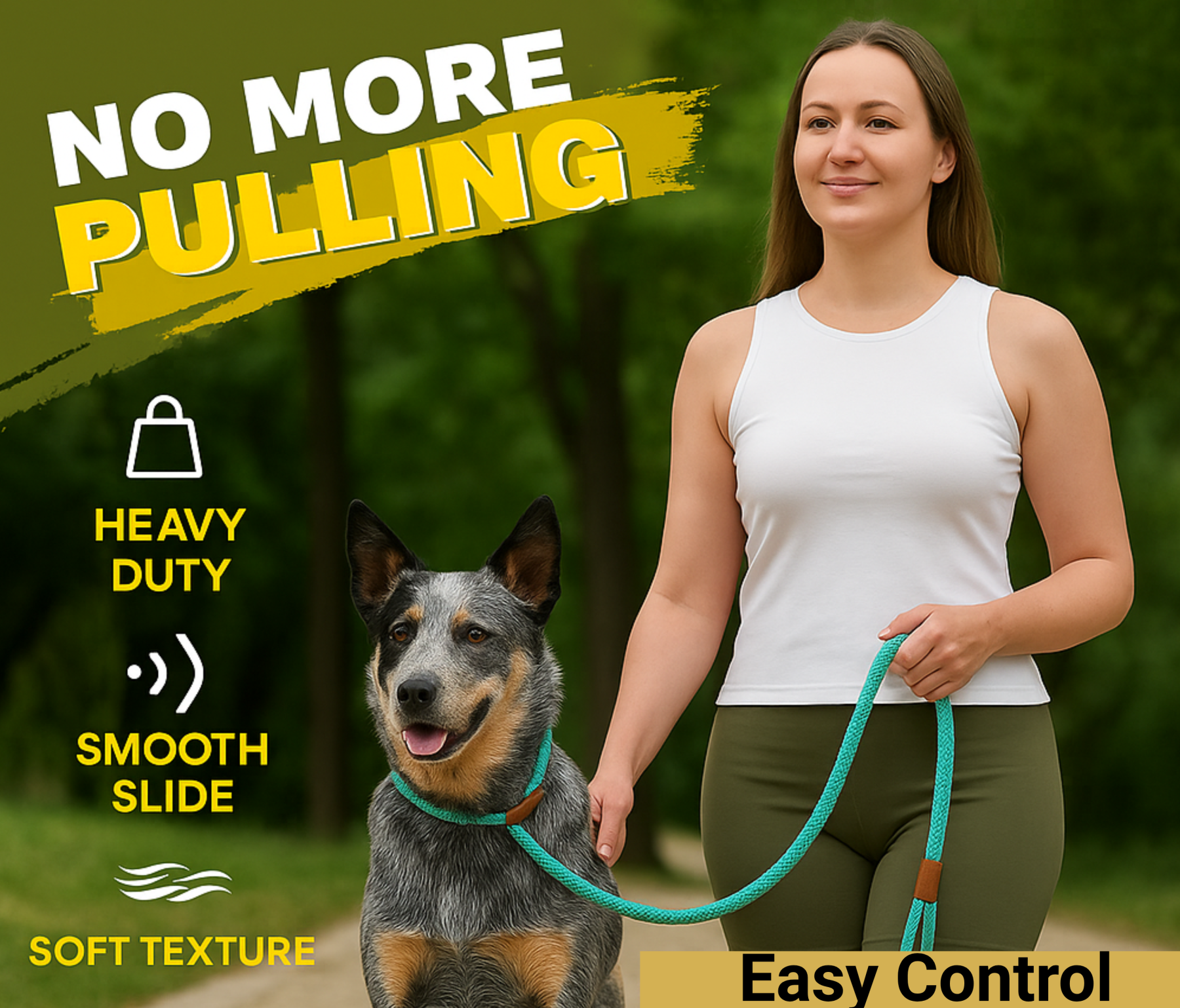 No Pull - Slip Lead Dog Training Leash