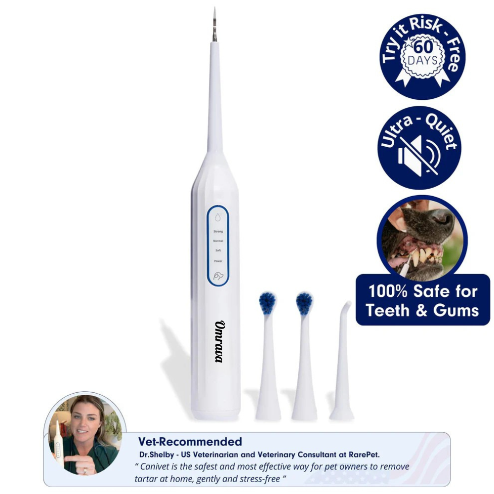 Omrava Kit - Silent Sonic Plaque & Tartar Remover for dogs