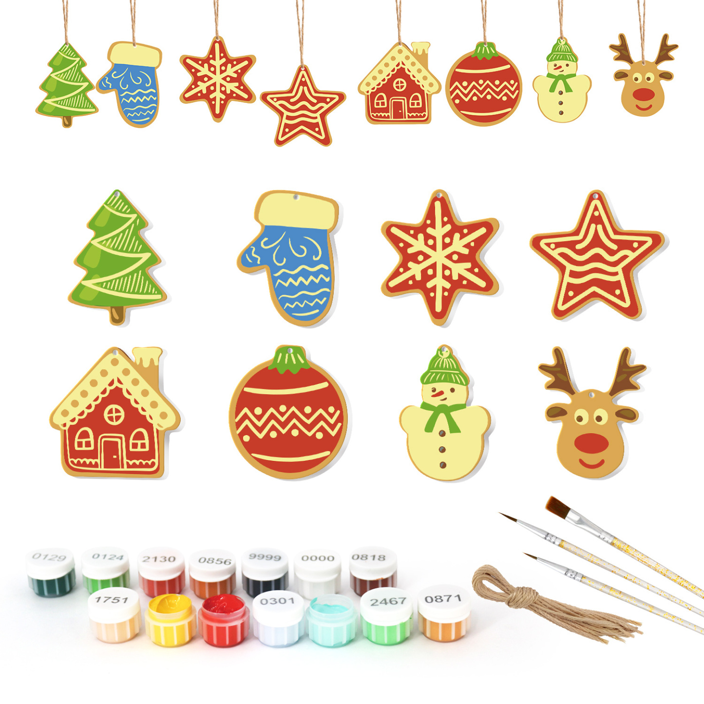 Artful Season Christmas Ornaments